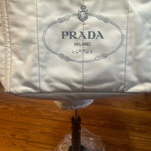 Prada Cream Canvas Bag